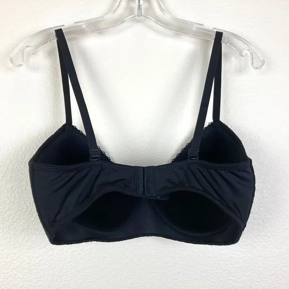 Maidenform Self Expressions Wireless Bra Size 38D Black SEO583 Convertible Strap